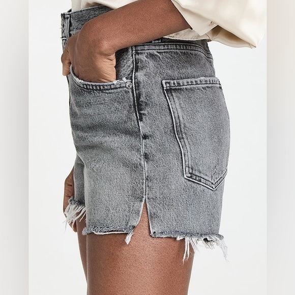 Agolde “Dee” ultra high rise shorts in grey, SZ 25 - Picture 3 of 9